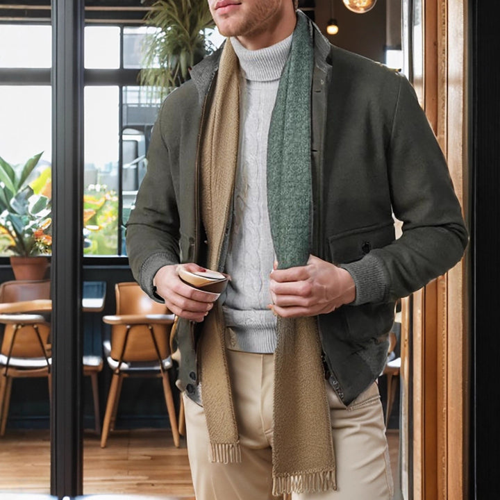 Herren elegante Utilityjacke mit praktischen Taschen und modischem Schnitt Aliams