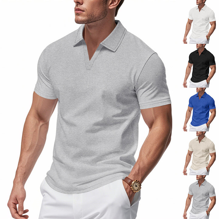 Herren Poloshirt mit stilvollem Strukturmuster Aliams