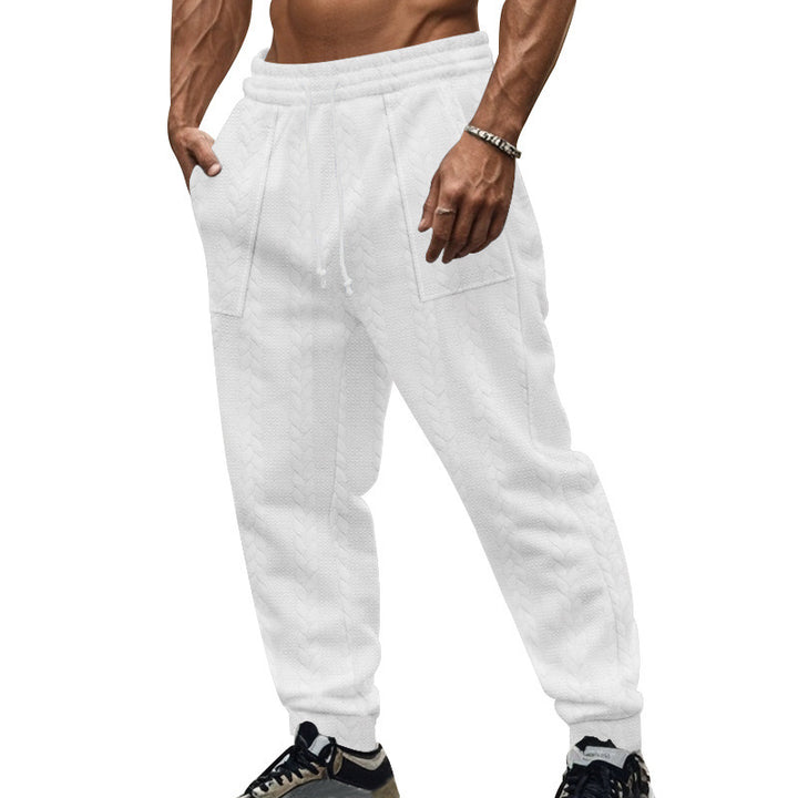 Herren stylische lockere Jogginghose mit seitlichen Taschen Aliams