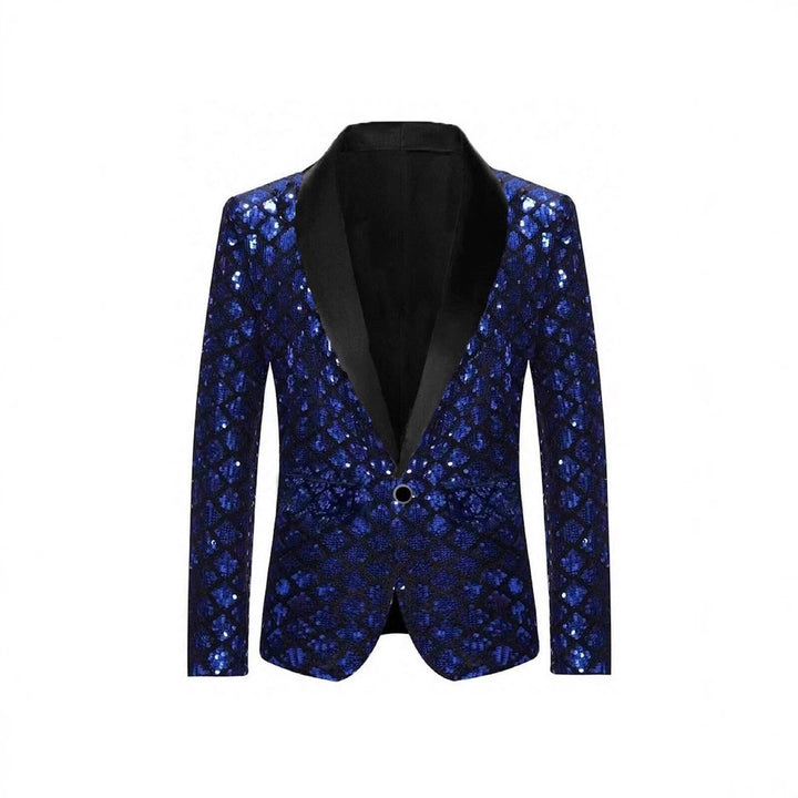 Herren Glamouröser Paillettenblazer Aliams