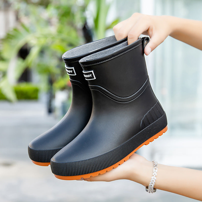 Damen Modische Gummistiefel mit Rutschfester Sohle und Komfort-Innenausstattung Aliams