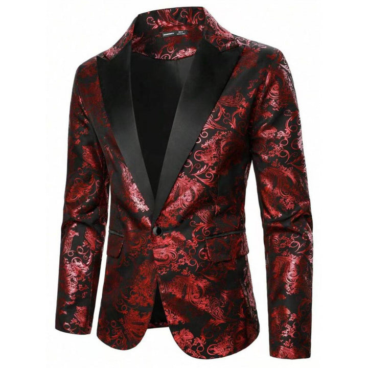 Herren Elegant bedruckter Smoking-Blazer Aliams