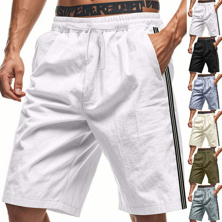 Herren Sportliche Freizeithosen mit elastischem Bund und funktionalen Seitentaschen Aliams