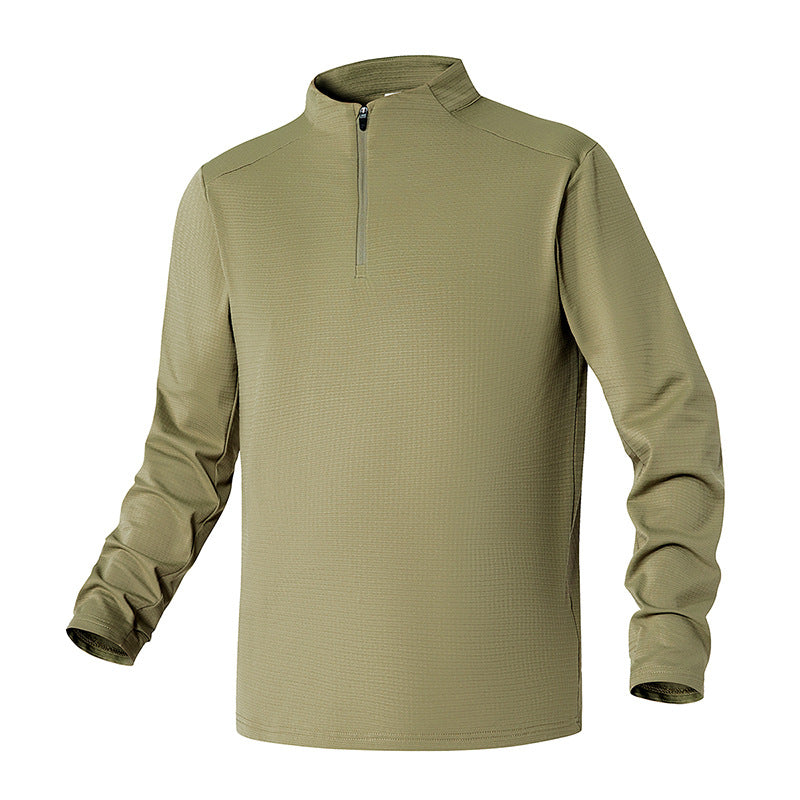 Herren Funktionsoberteil mit Stehkragen und halbem Reißverschluss Aliams