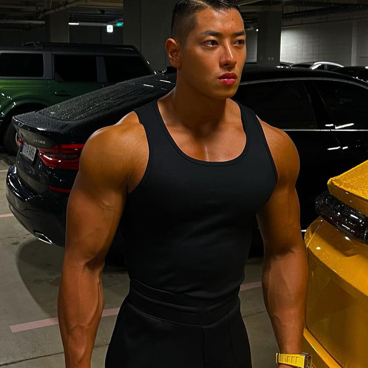 Herren Sportliches Muskel-Top Aliams