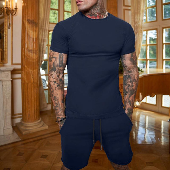 Herren Set für Sommer T Shirt & Shorts in Einem