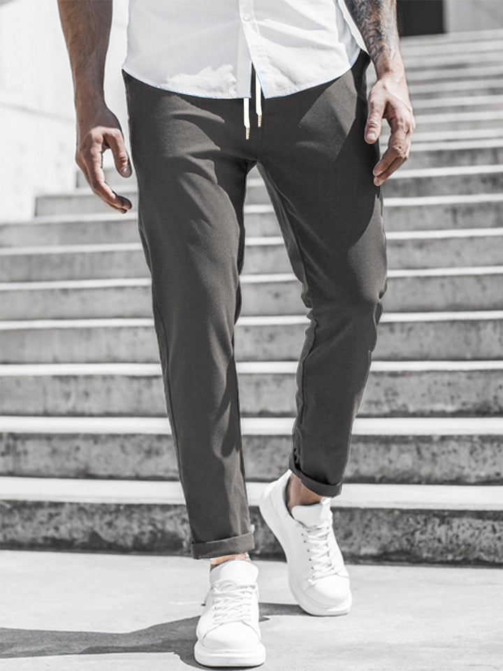 Herren Sportliche Chino-Hose mit flexiblem Bund und modernen Details Aliams