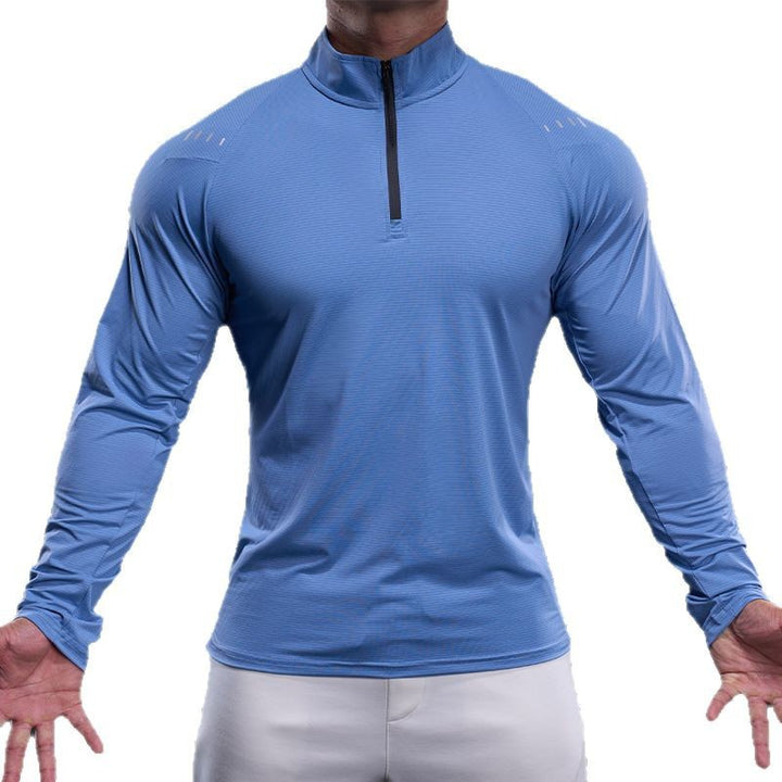 Herren sportliches Funktionsoberteil mit Stehkragen Aliams