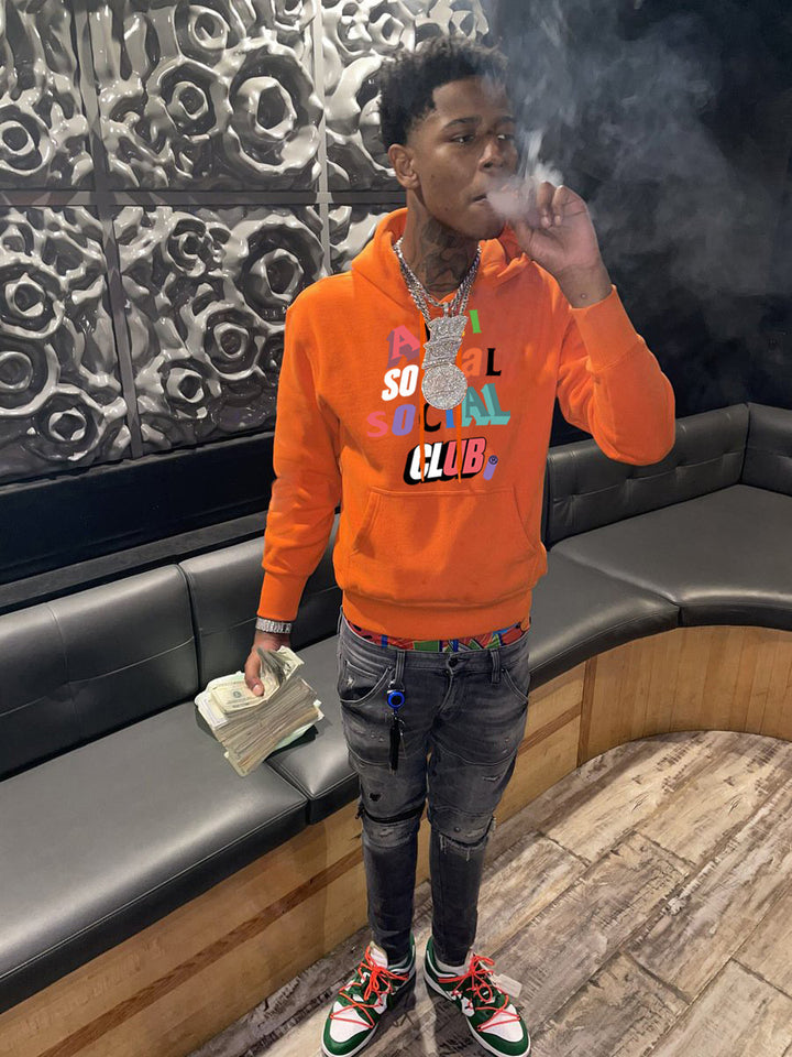 Herren Kapuzenpullover mit modernem Aufdruck und bequemer Passform Aliams