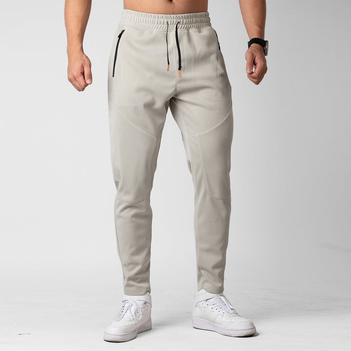 Herren Sportliche Jogginghose mit innovativer atmungsaktiver Struktur und praktischen Reißverschlusstaschen Aliams