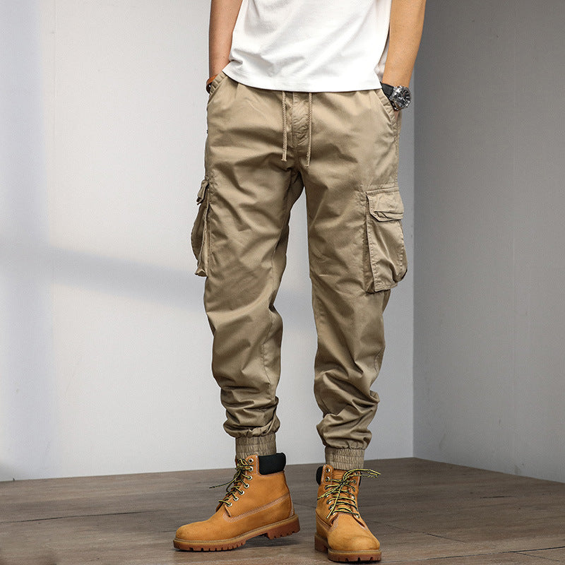 Herren Cargo-Hose mit elastischem Bund und multifunktionalen Taschen Aliams 1758210500
