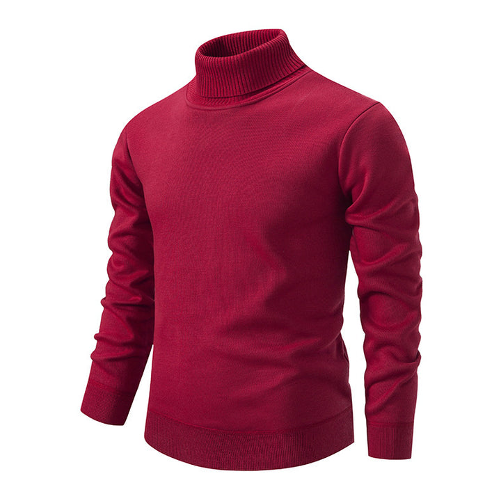 Herren Rollkragenpullover aus weichem Strick mit strukturiertem Design Aliams