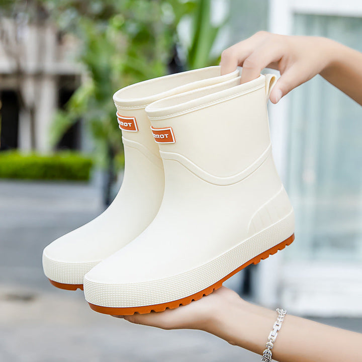 Damen Modische Gummistiefel mit Rutschfester Sohle und Komfort-Innenausstattung Aliams