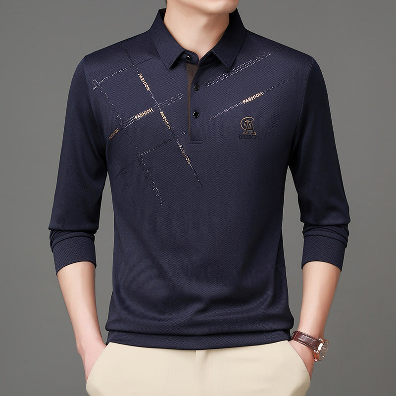 Herren Poloshirt mit stylischem Grafikdruck und hochwertigem Funktionsmaterial Aliams