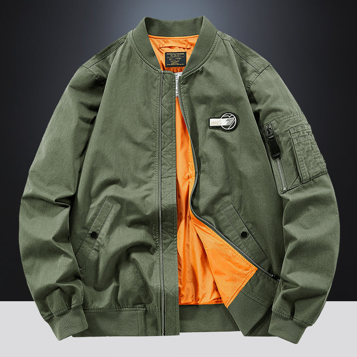 Herren Bomberjacke mit praktischen Reißverschlusstaschen und innovativem Innenfutter Aliams