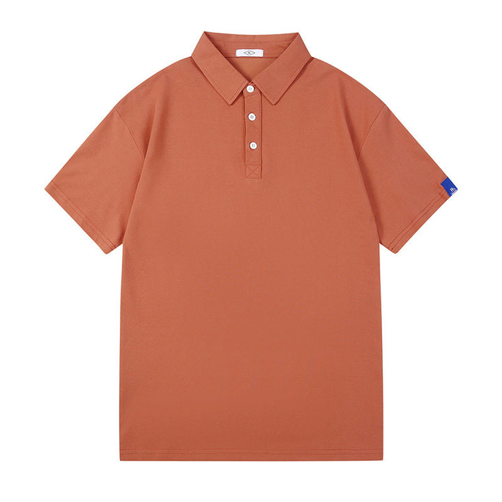 Herren atmungsaktives Poloshirt mit knopfverzierten Details Aliams