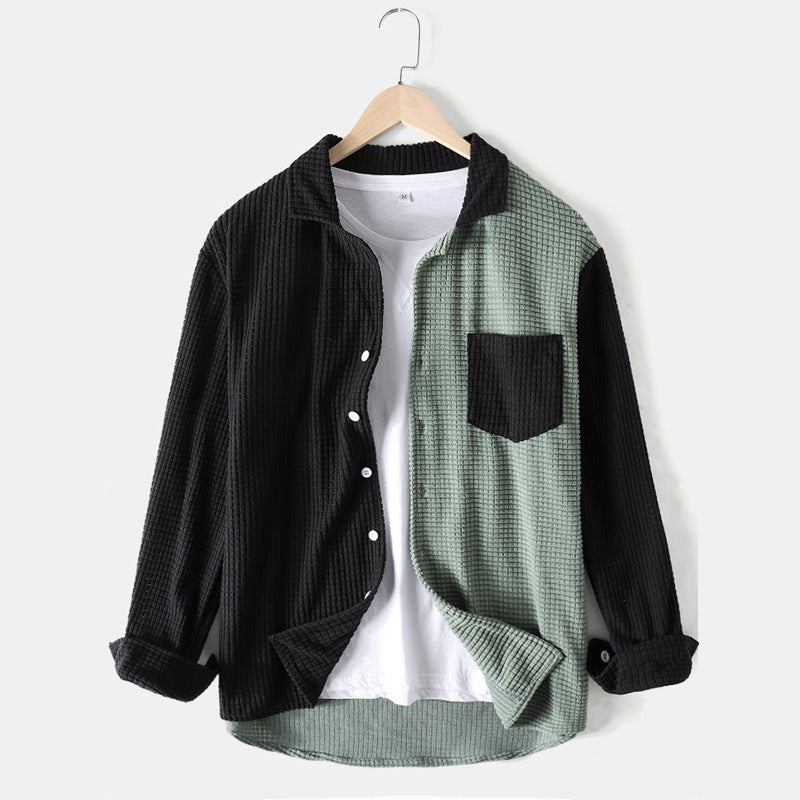 Damen lässiges Waffle-Longsleeve Hemd Aliams