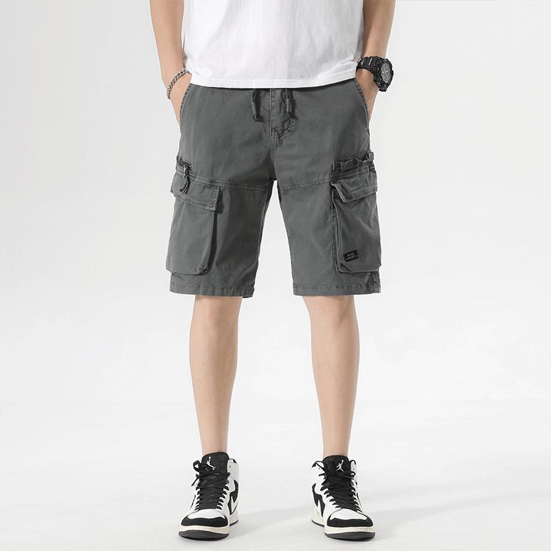 Herren Cargoshorts mit praktischen Taschen und elastischem Bund Aliams