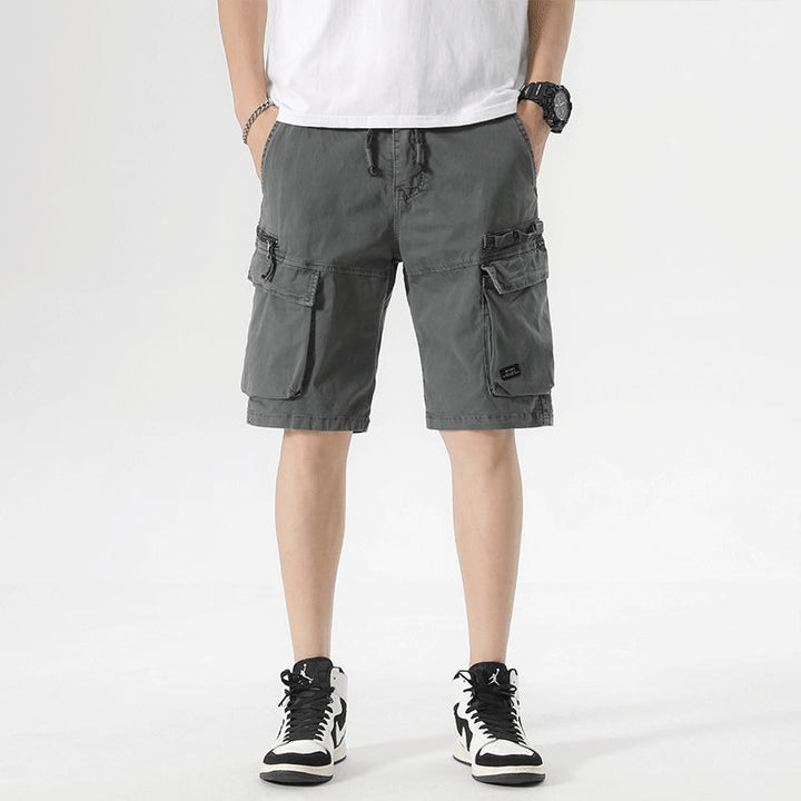 Herren Cargoshorts mit praktischen Taschen und elastischem Bund Aliams