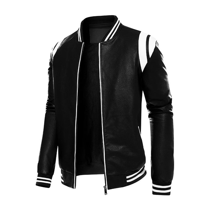 Herren sportliche Bomberjacke mit strukturiertem Design und seitlichen Eingrifftaschen Aliams