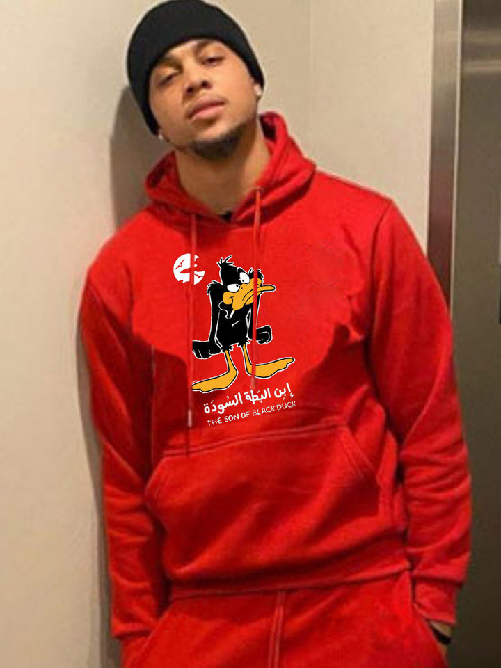 Herren Kapuzenpullover mit einzigartigem Cartoon-Motiv Aliams