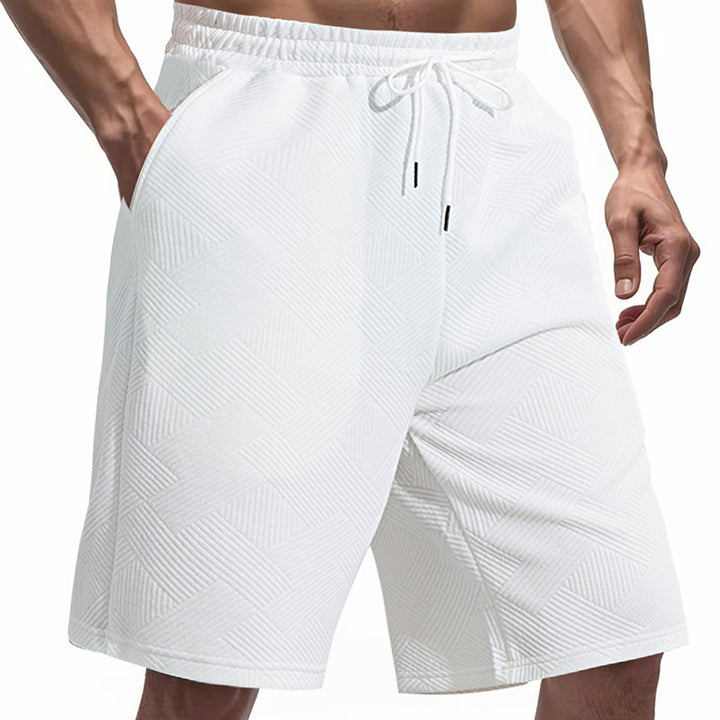 Herren sportive Shorts mit strukturiertem Design und elastischem Bund Aliams