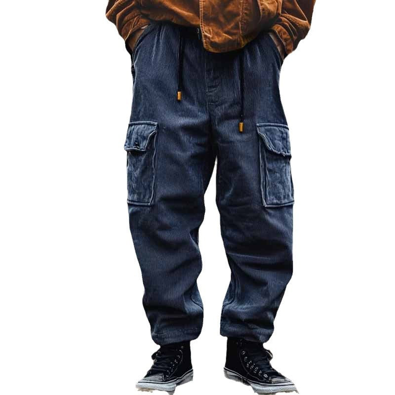 Herren bequeme Cargo-Hose mit seitlichen Taschen im lässigen Design Aliams