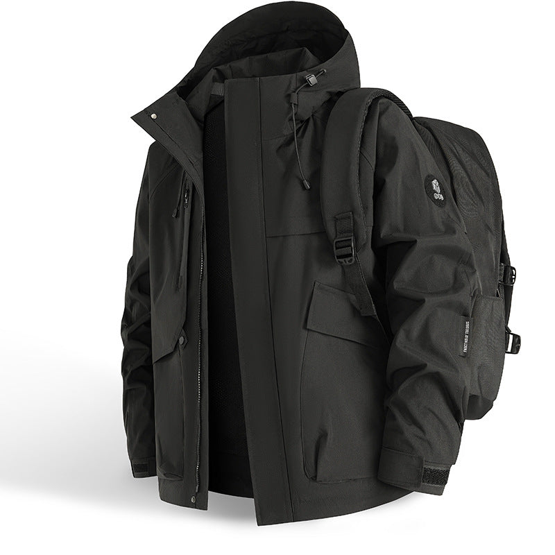 Herren technische Outdoor-Jacke mit innovativem Taschenkonzept und atmungsaktiven Materialien Aliams