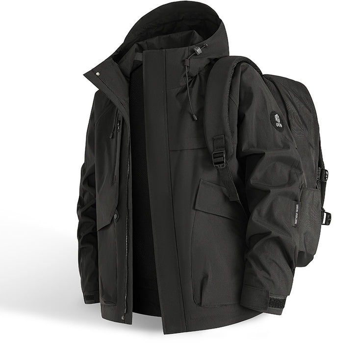 Herren technische Outdoor-Jacke mit innovativem Taschenkonzept und atmungsaktiven Materialien Aliams