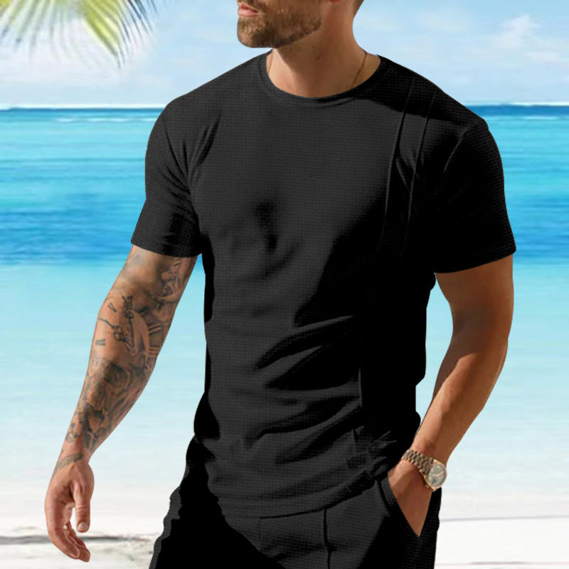 Herren atmungsaktives Sport-T-Shirt mit strukturiertem Design Aliams