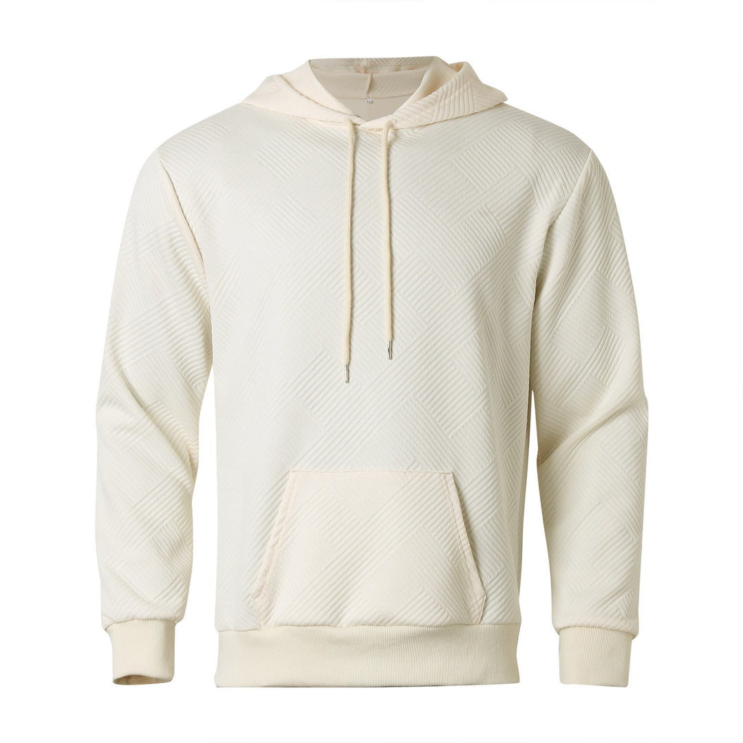 Herren Kapuzenpullover mit strukturiertem Design und praktischer Kängurutasche Aliams