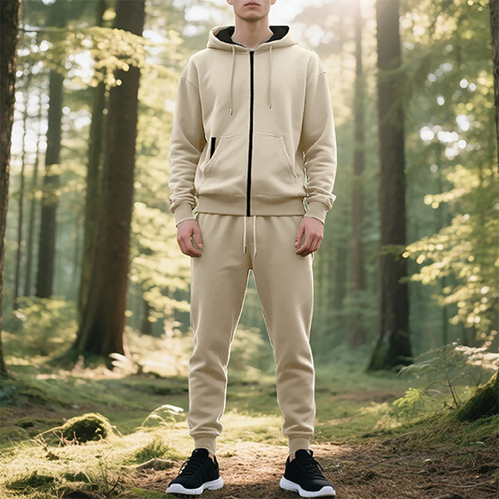 Herren Sportanzug mit stylischem Kapuzenpullover und bequemen Jogginghosen Aliams