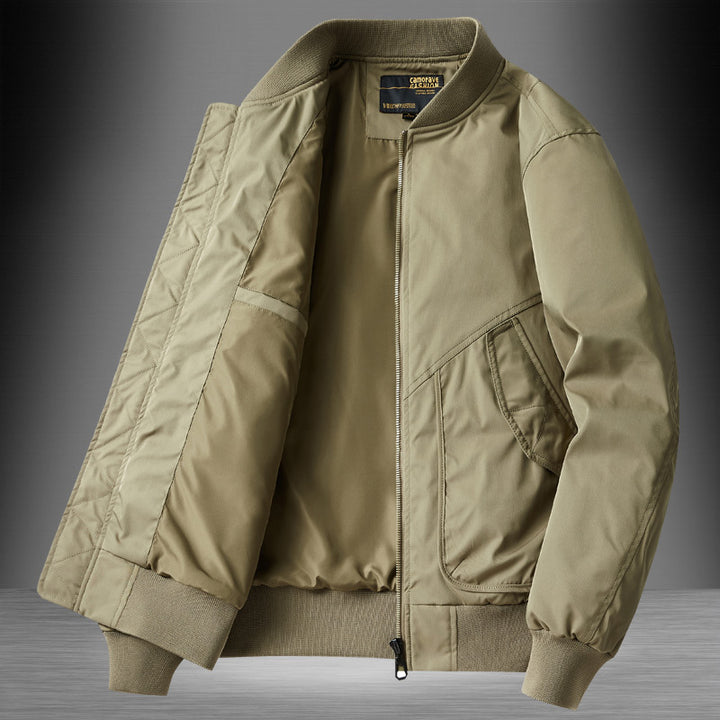 Herren funktionale Bomberjacke mit Reißverschluss und praktischem Innenfutter Aliams