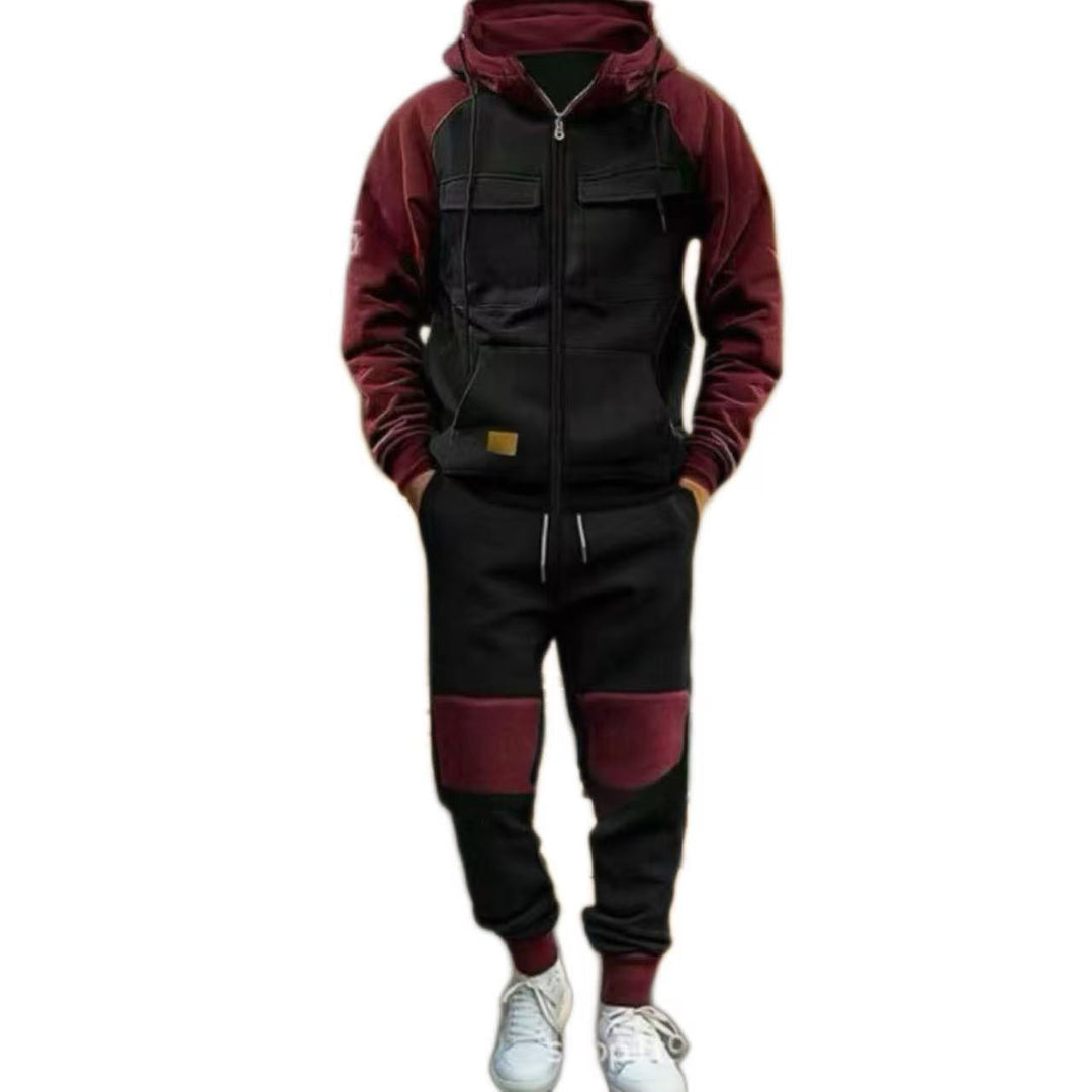 Herren funktionaler Freizeitanzug mit praktischen Taschen Aliams