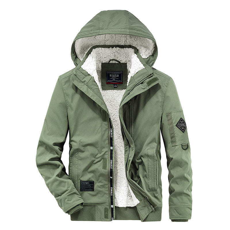 Herren technische Übergangsjacke mit warmem Innenfutter Aliams