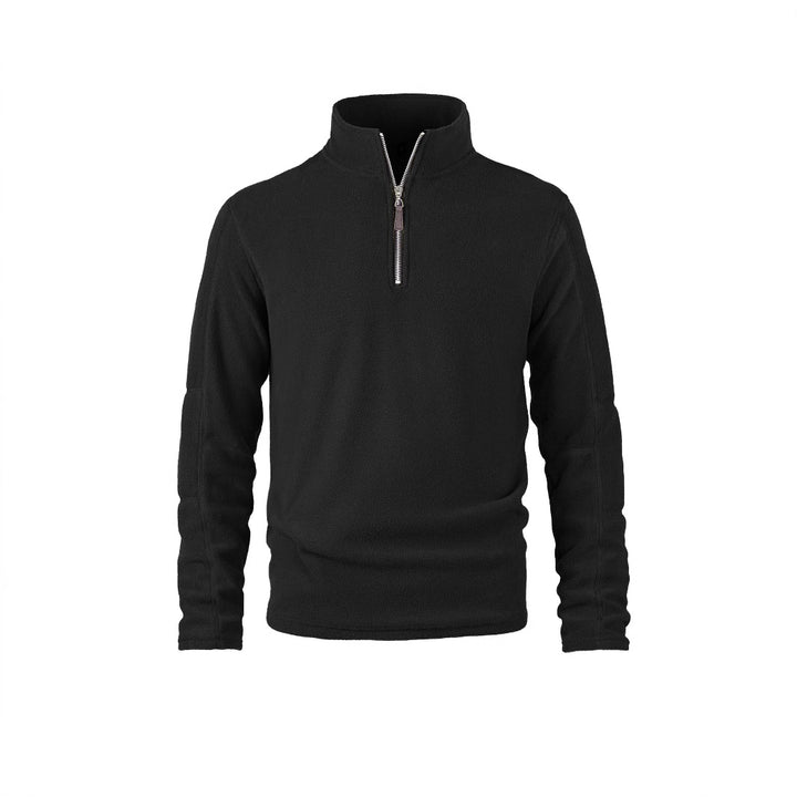 Herren Fleece-Pullover mit hohem Kragen und praktischen Reißverschlussdetails Aliams