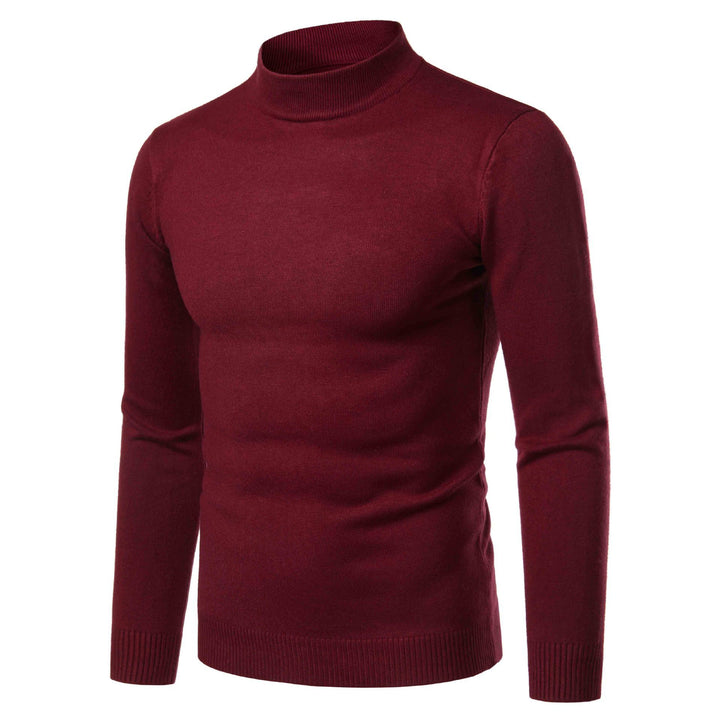 Herren warme Rollkragenpullover aus feinem Strickmaterial Aliams