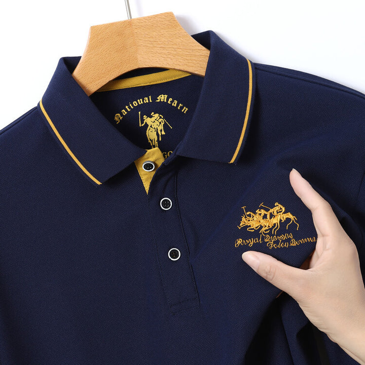 Herren Sportliches Poloshirt mit strukturiertem Kragen und atmungsaktiven Eigenschaften Aliams