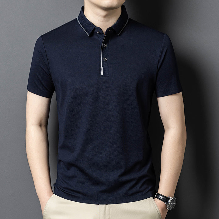 Herren Kurzarm Poloshirt mit strukturiertem Design Aliams
