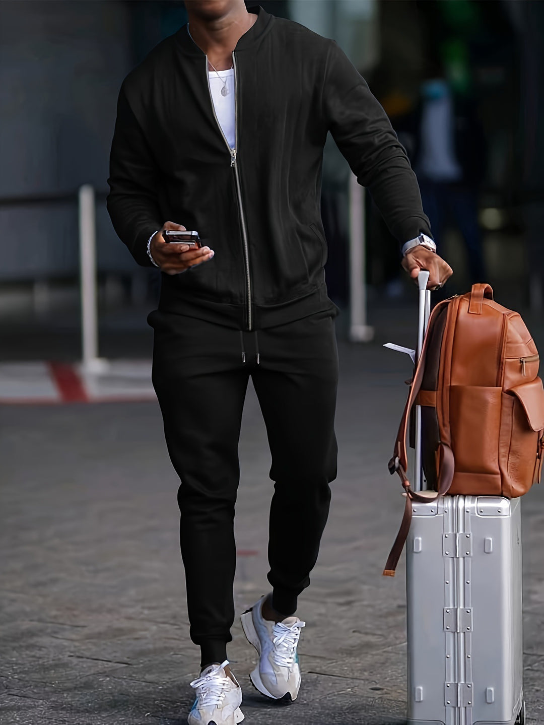 Herren sportlicher Freizeitanzug mit modernem Schnitt Aliams