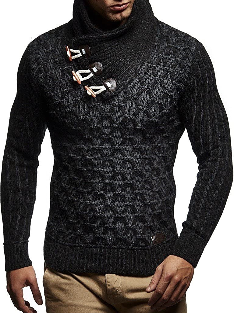 Herren Strickpullover mit innovativem Wellenmuster Aliams
