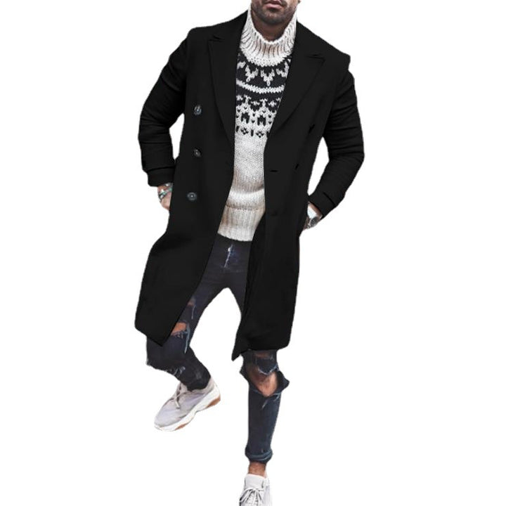 Herren Doppelt gefütterter Trenchcoat mit modernen Akzenten Aliams