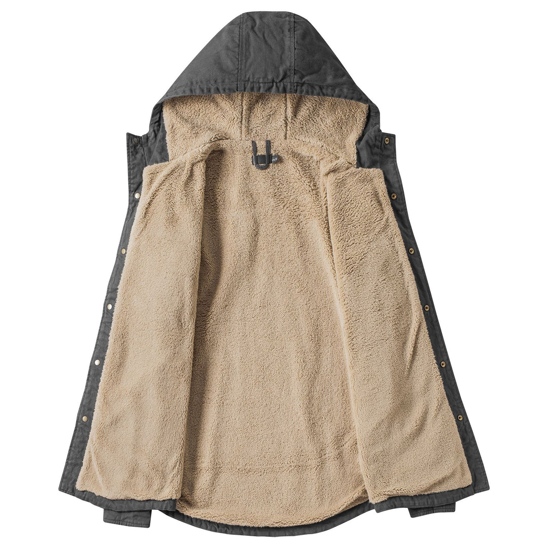 Herren winddichte Übergangsjacke mit warmem Futter Aliams