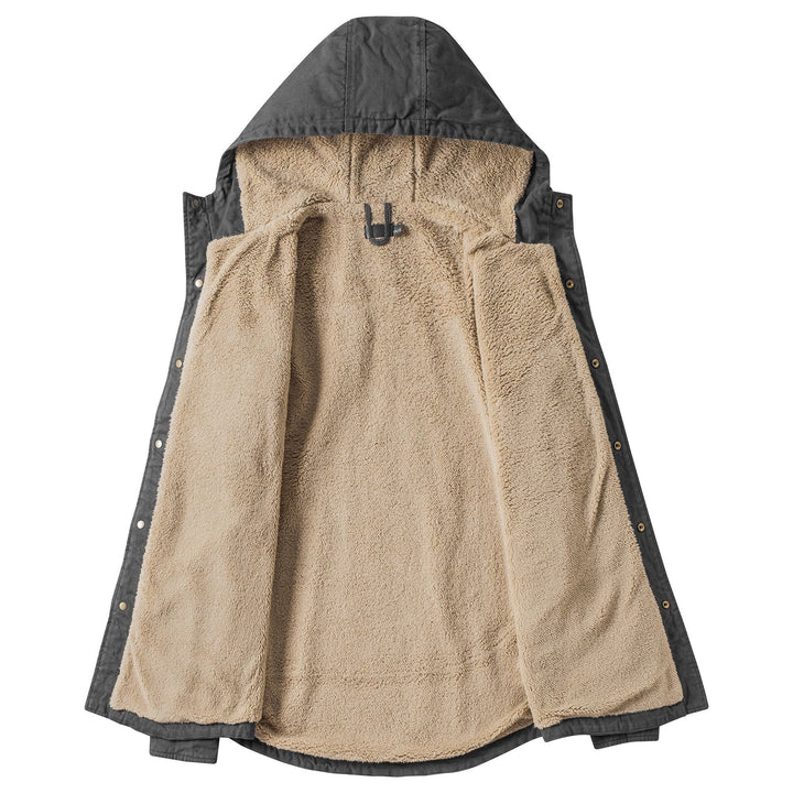 Herren winddichte Übergangsjacke mit warmem Futter Aliams