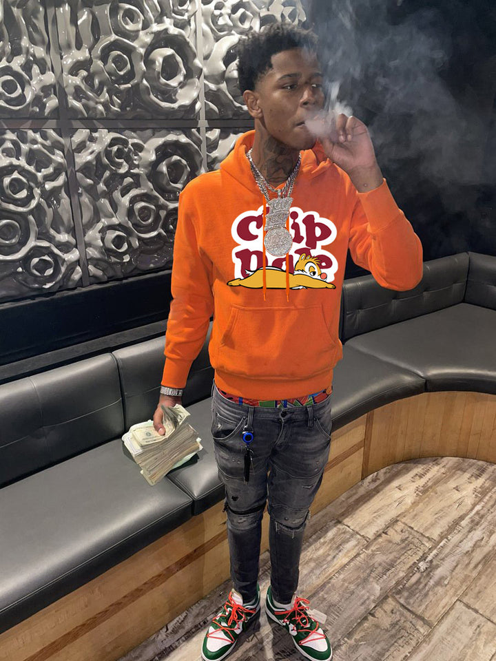 Herren Freizeit Hoodie mit auffälligem Cartoon-Motiv Aliams