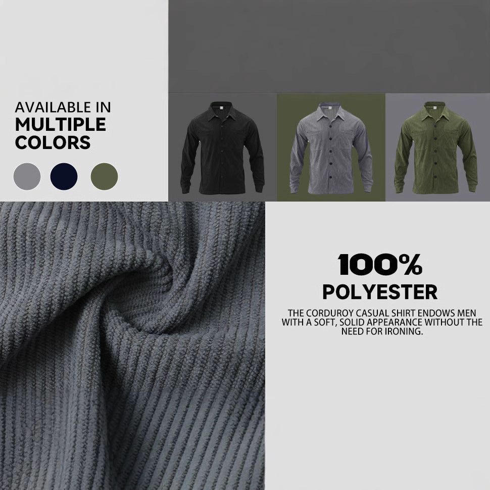 Herren Freizeitschirt aus weichem Komfortmaterial mit praktischen Taschen Aliams