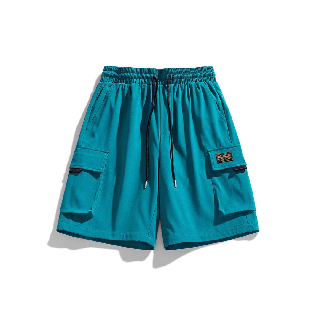 Herren Cargo-Shorts mit elastischem Bund und praktischen Taschen Aliams