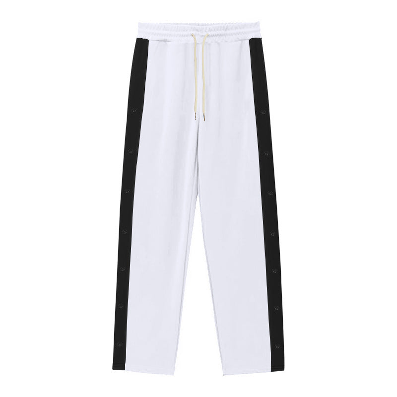 Herren Sportliche Jogginghose mit Druckknopfdetails Aliams
