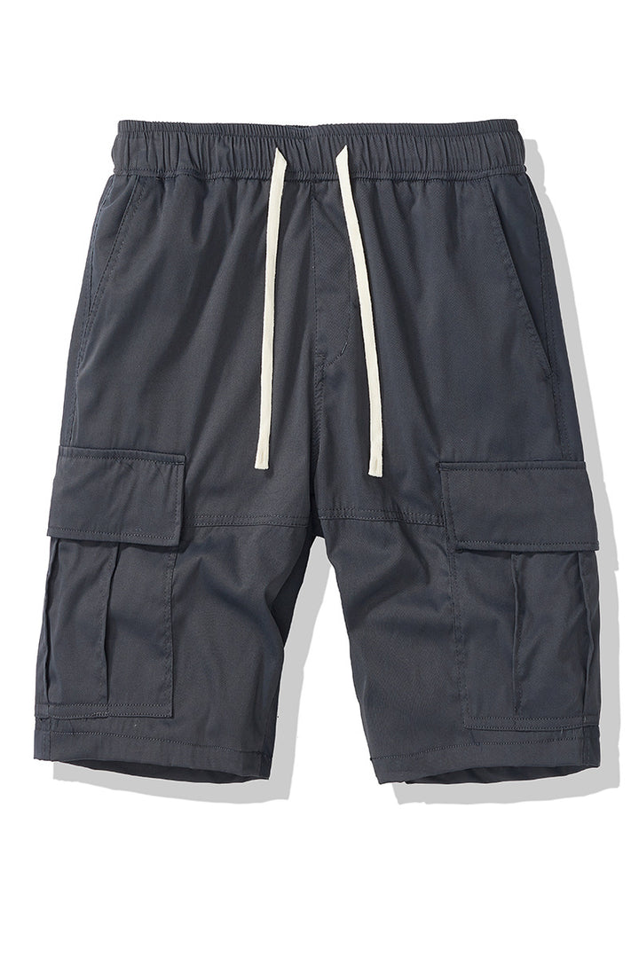 Herren Cargo-Shorts mit elastischem Bund und mehreren Seitentaschen Aliams