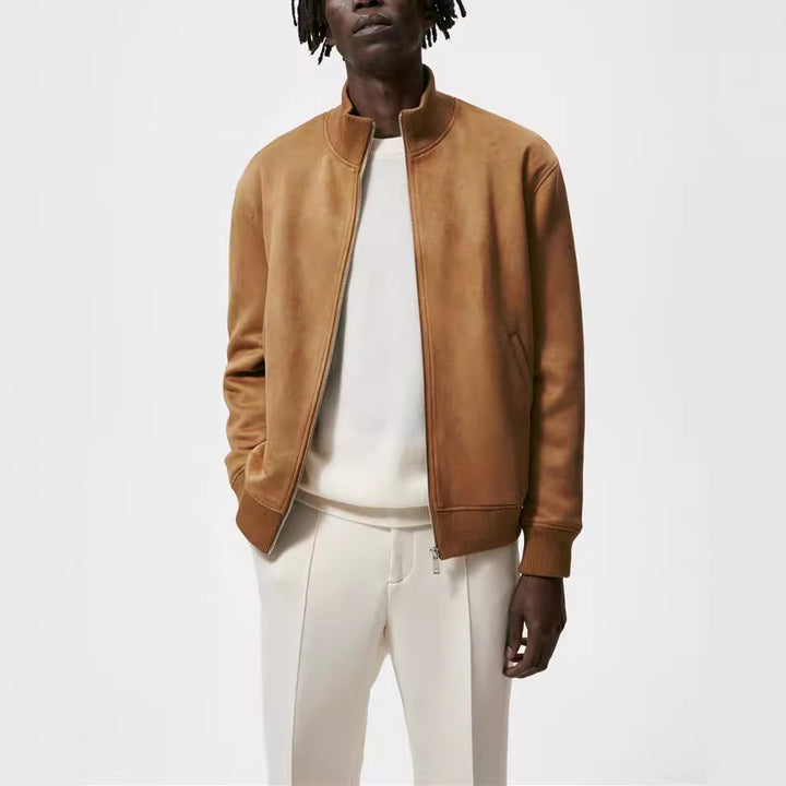 Herren elegante und kuschelige Bomberjacke Hedi-Mode